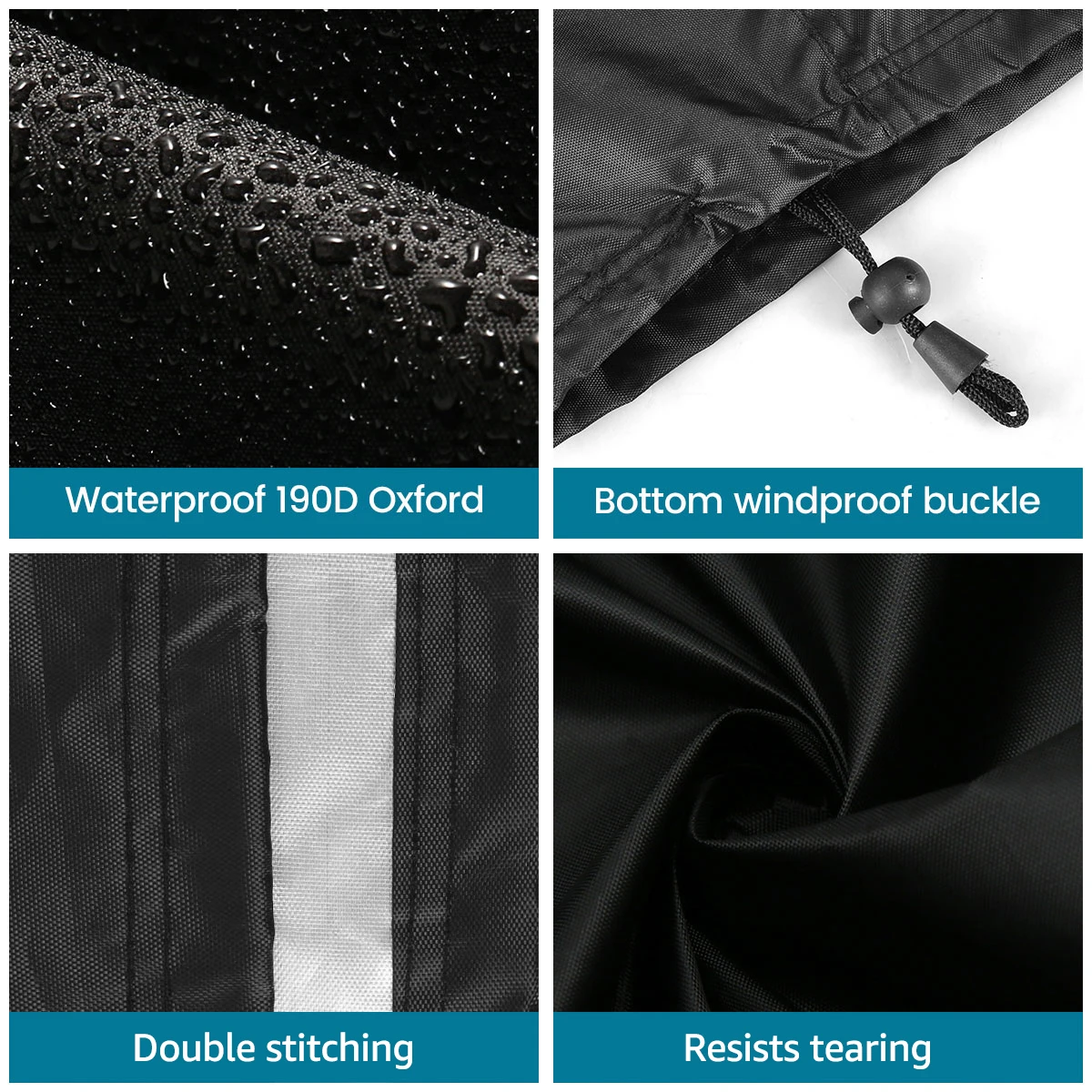 Waterproof Oxford Scooter Cover Black Protection