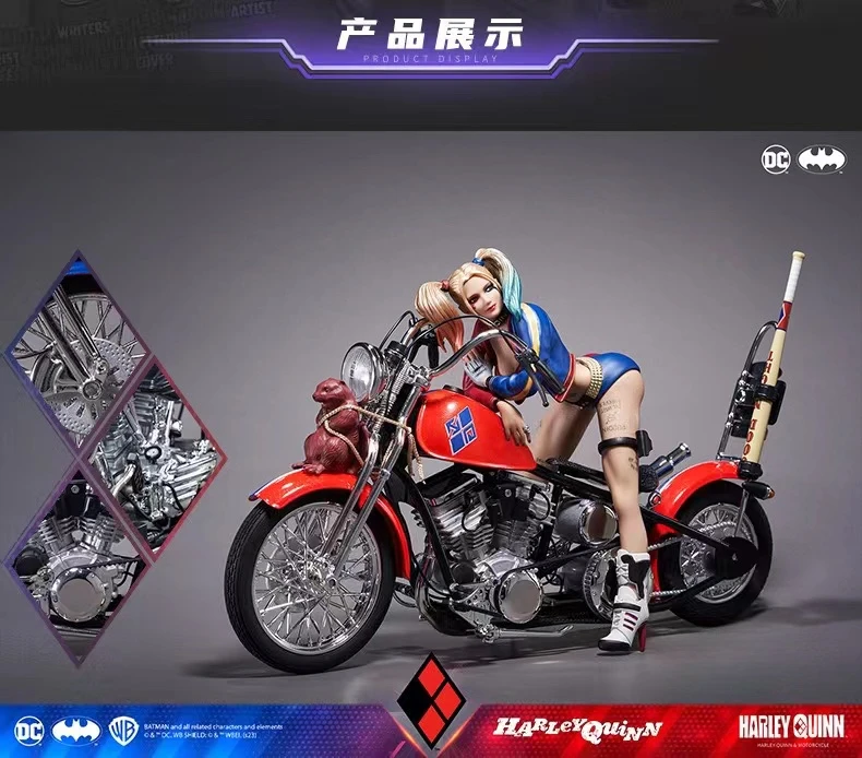 ShotToys-ハーレークイン合金オートバイシーンスーツ,アニメ