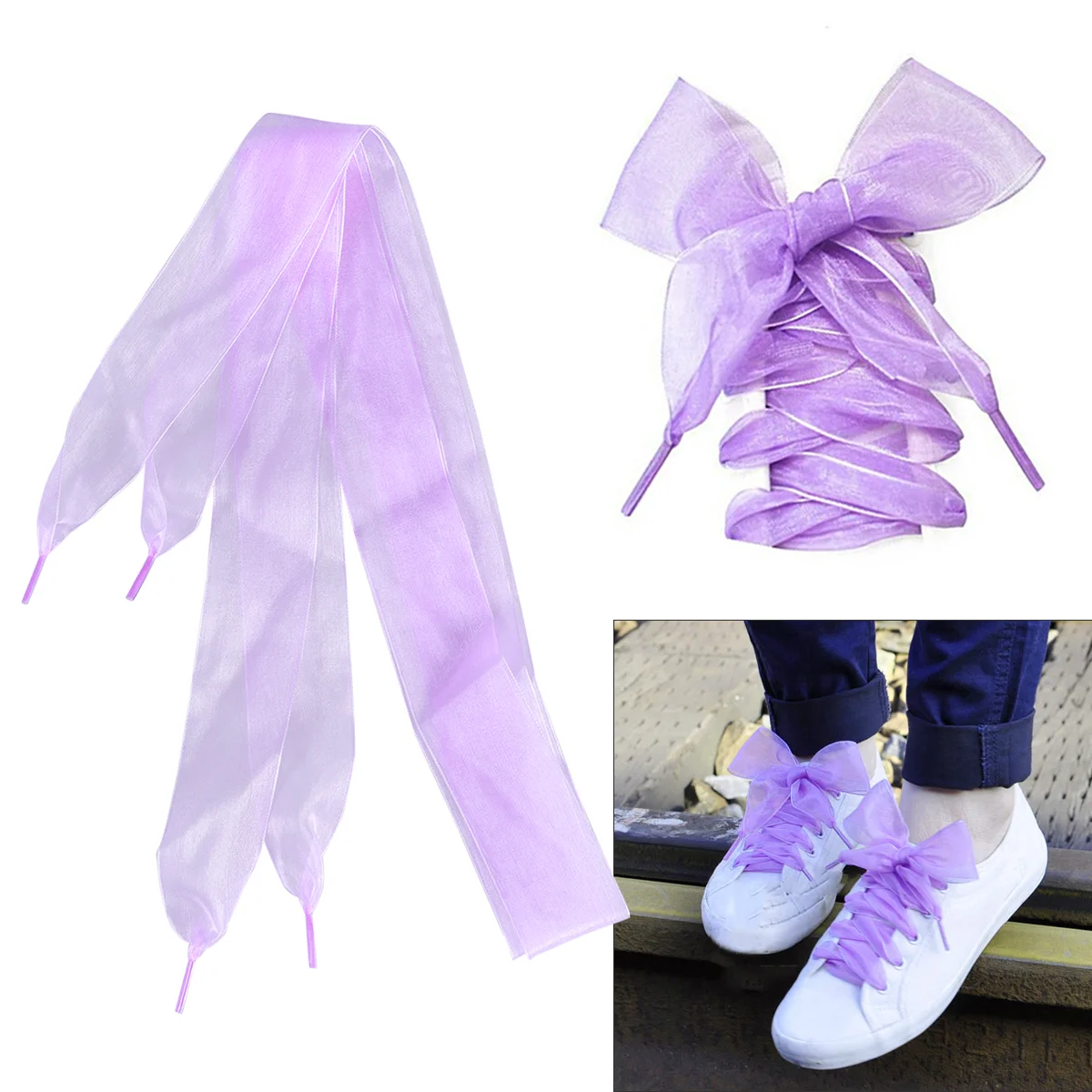 Рисунок 5 - Прозрачные кружевные шнурки для девушек