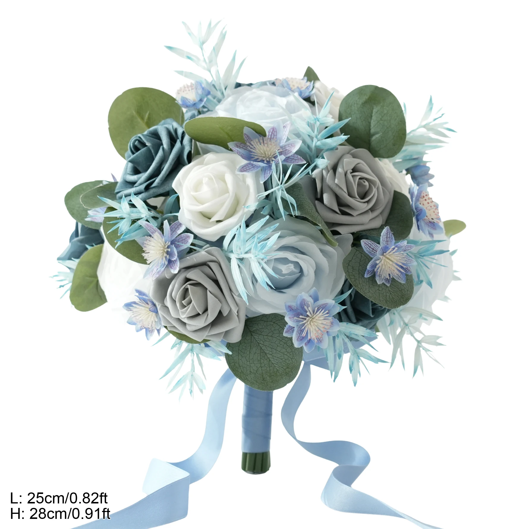 Blue bride bouquet