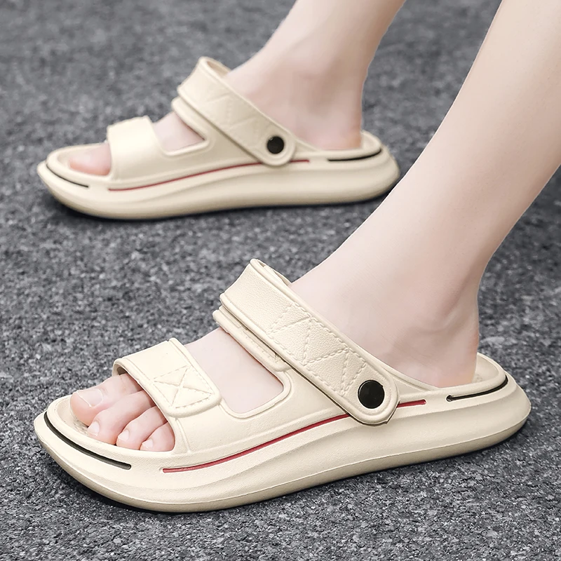 Summer Soft-Sole Platform Slides: Unisex Beach Sneaker Sandals - true deals club