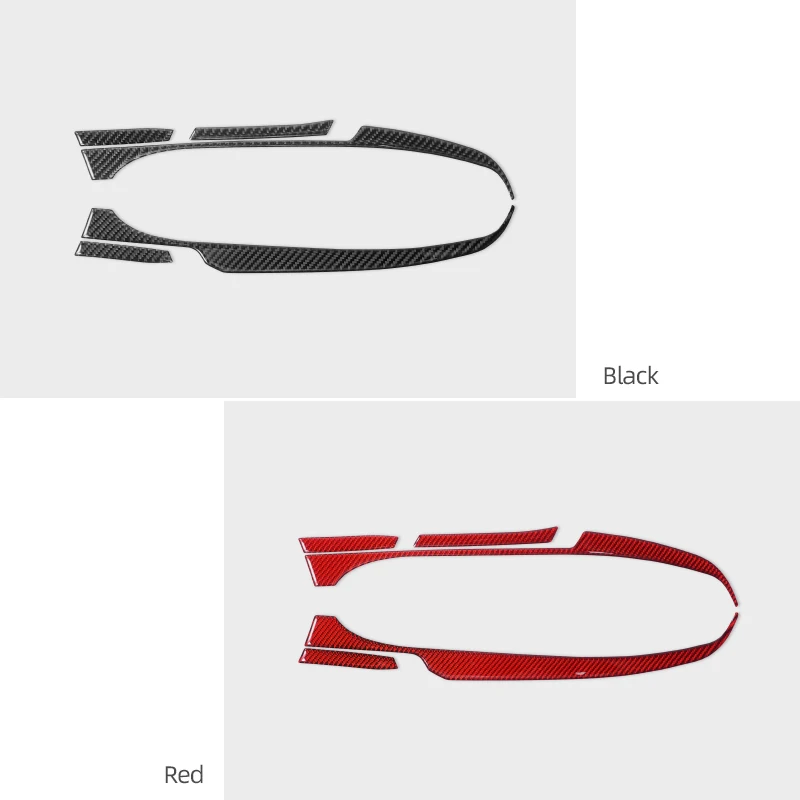 스바루 BRZ/토요타 GR86 2021-용 리얼 카본 파이버 자동차 인테리어 시트 조절 트림 스트립 스티커 장식 자동차 튜닝 액세서리