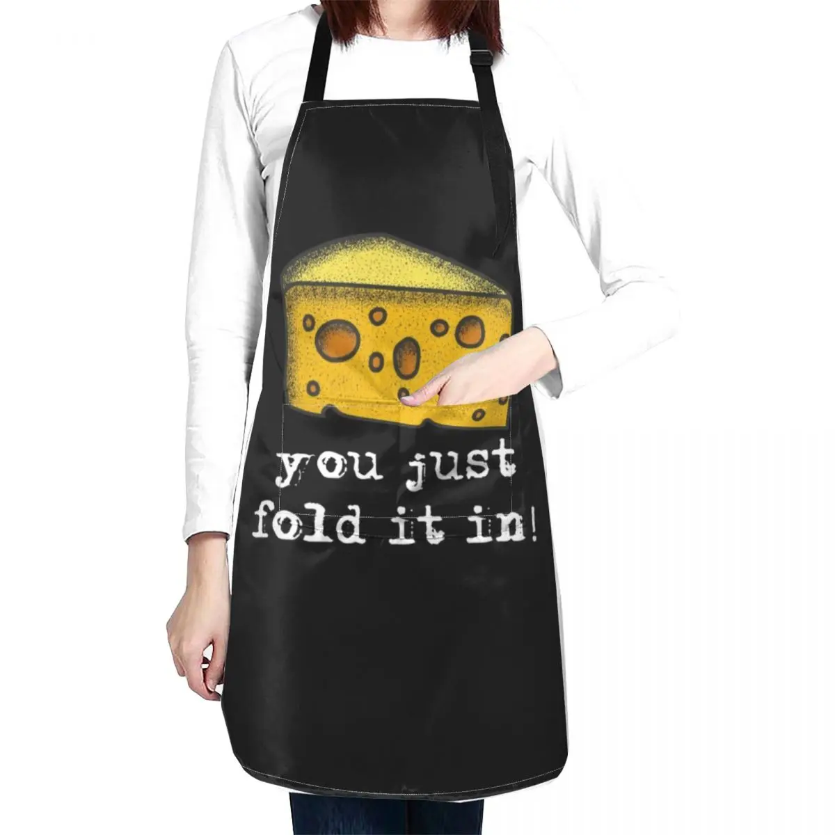 

You Just Fold It In, Fold In The Cheese Apron Apron For Hairdresser Goods For Home And Kitchen