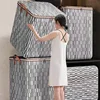 Large Capacity Clothes Storage Bag Thousand Bird Grid Foldable Dustproof Bag Household Moving Bags Waterproof and Dustproof 1