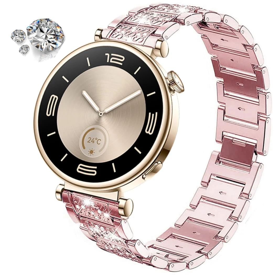 Elegant Diamond Bracelet - Women's Luxury Metal Strap