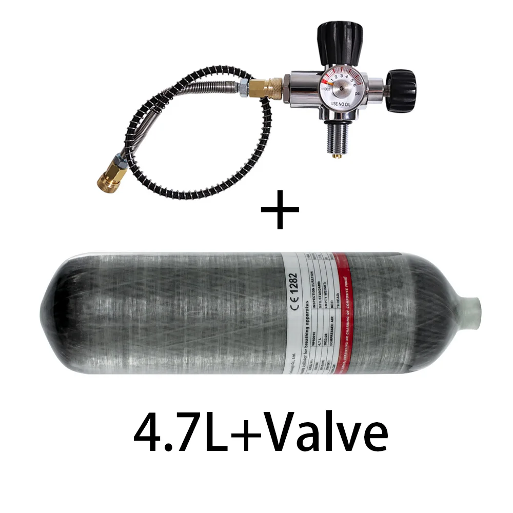 TUXING 4500Psi 4.7L Carbon Fiber Cylinder Charging Fill Station Regulator Valve