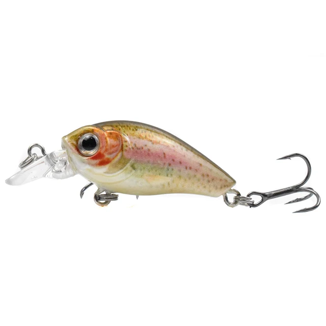 CCLTBA  Hot Sale Mini Crankbait Wobblers Floating Hard Artificial Baits Minnow for Bass Pesca Carp Perch Fishing Lures Tackle CC50-04