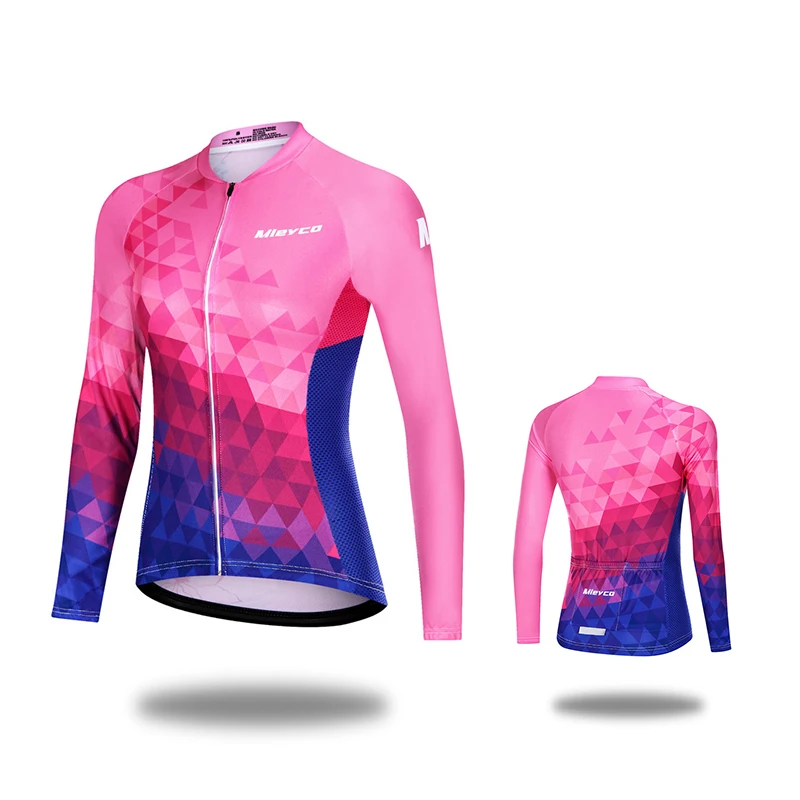 thumbnail image 1 of Maillot de ciclismo de verano para mujer, conjuntos de primavera y otoño, camisetas de manga larga transpirables para bicicleta, nueva ropa de ciclismo de carretera, equipo, 1 of 5