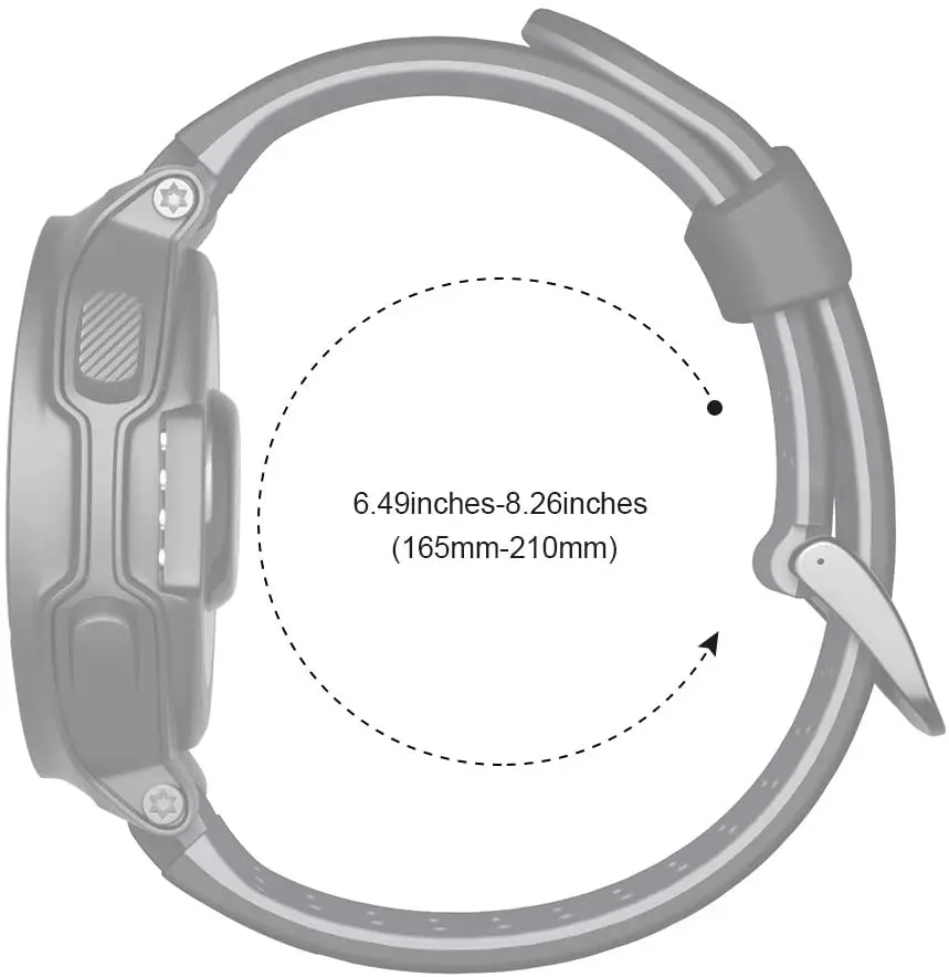 Bracelet de montre Garmin Forerunner 235, bracelet de montre de  remplacement en silicone souple MoKo pour Garmin Forerunner 235/235 Lite /  