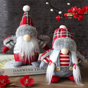 Craft Festival Ornaments Party Supplies New Year Xmas Faceless Gnomes Plush Elf Toy Boy Girl Christmas Gnome Doll