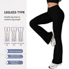 Butt Lifting Flared Leggings Yoga Pants Women's Sexy Sports Tights High Waisted Wide Leg Gym Pants Fitness Workout Legging Woman 2