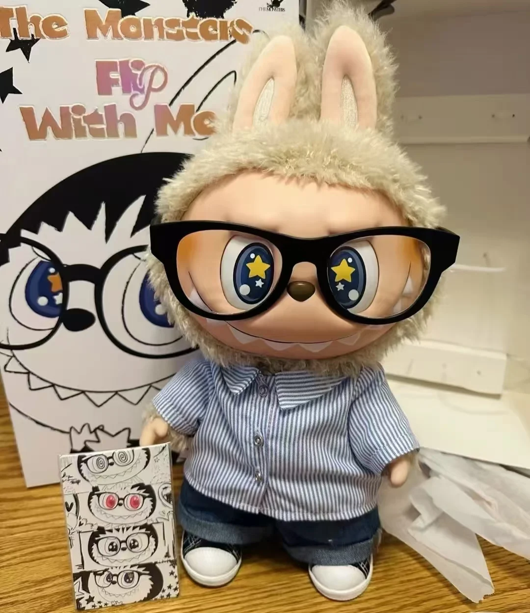 【代引き不可】 Original Monsters Labubu 40cm Genuine V2 V1 Labubu Figurine ぬいぐるみ