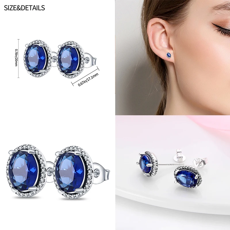 2022 Charm Double Hoop Earrings 925 Silver Fit Original Brand Charms Diy Fine Jewelry Gift For Women Fine Earring Making Gift