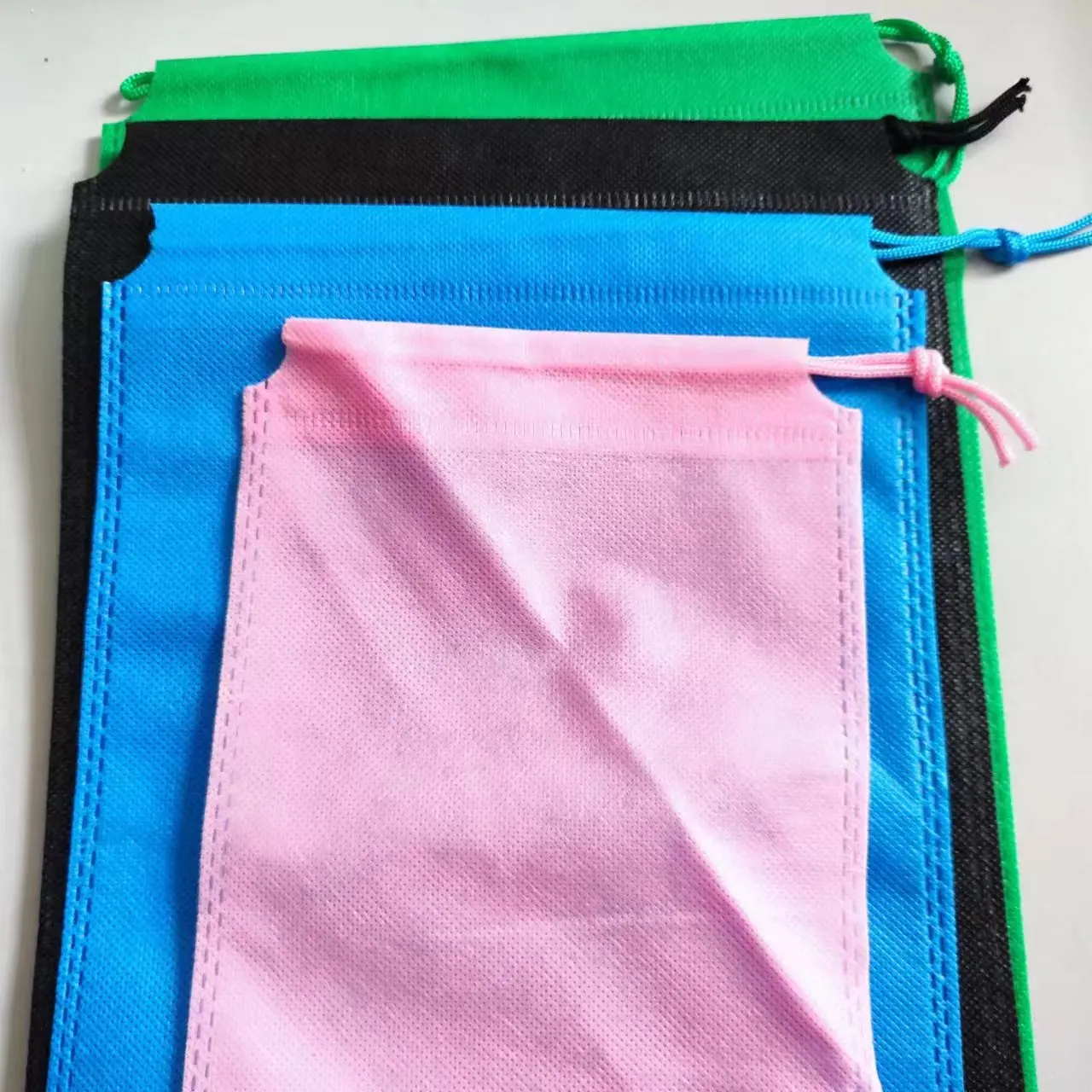50Pcs Multifunctional Non Woven Fabric Travel Shoes Storage Bags Drawstring Bags Toy Building Block dustproof Storage Bag 5