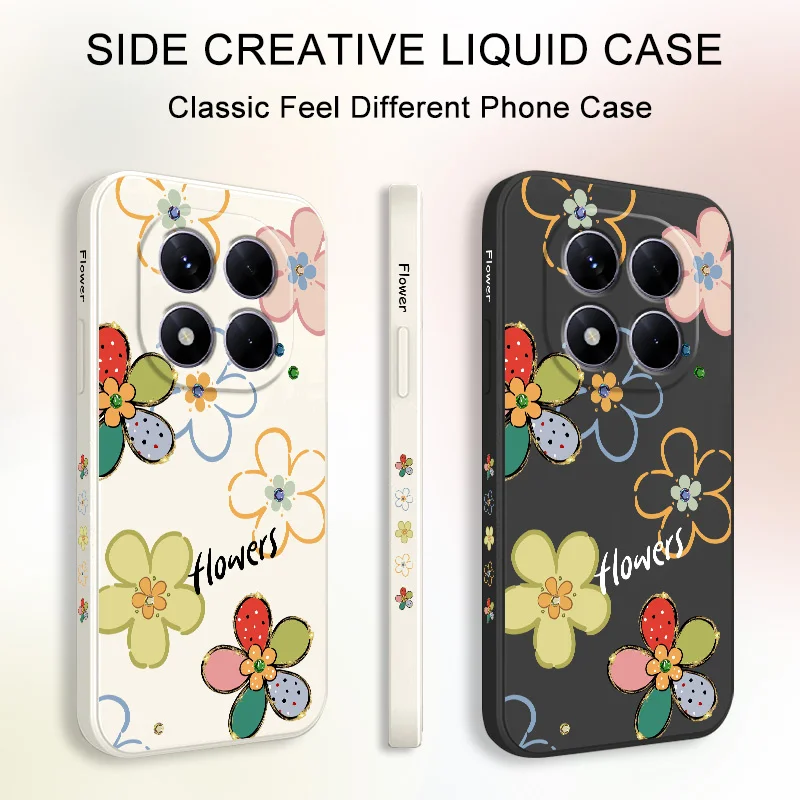 Luxury Diamond Flower Silicone Phone Case Cover