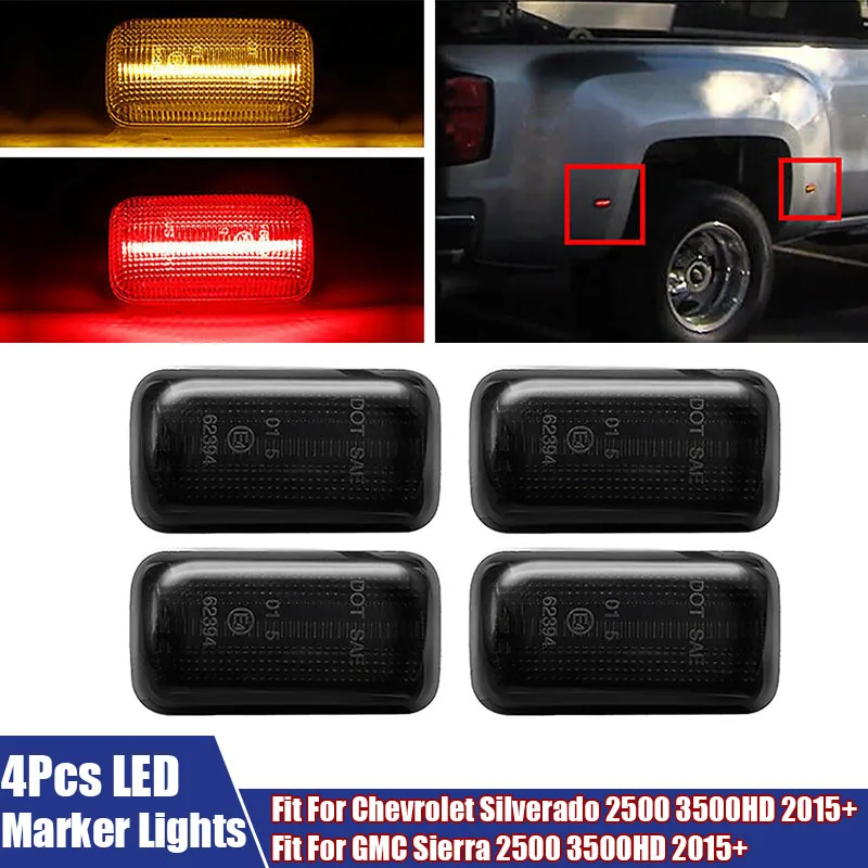 

4 шт./комплект, фонари для Chevrolet Silverado/GMC Sierra 2500 3500HD 2015
