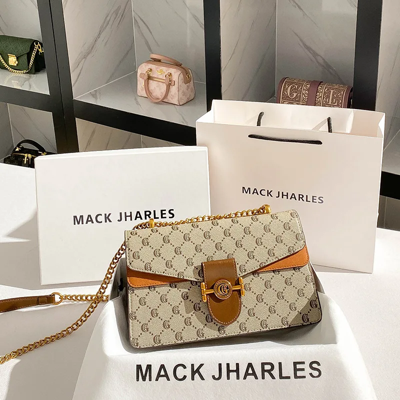 

Fashionable Handheld Small Square Bag with High Grade Printed Crossbody Bag Design Sense Bags for Women 2024 New Luxury Handbags