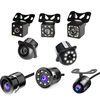 Nuova telecamera per retromarcia per auto Visione notturna Telecamera per retromarcia per parcheggio automatico CCD LED impermeabile Monitor di backup automatico Video HD da 170 gradi