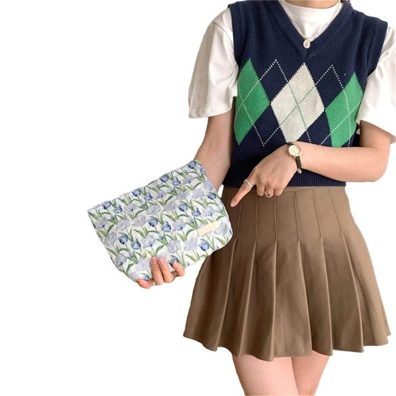

Lipsticks Bag Flower Pattern Cosmetic Bag Toiletry Bag