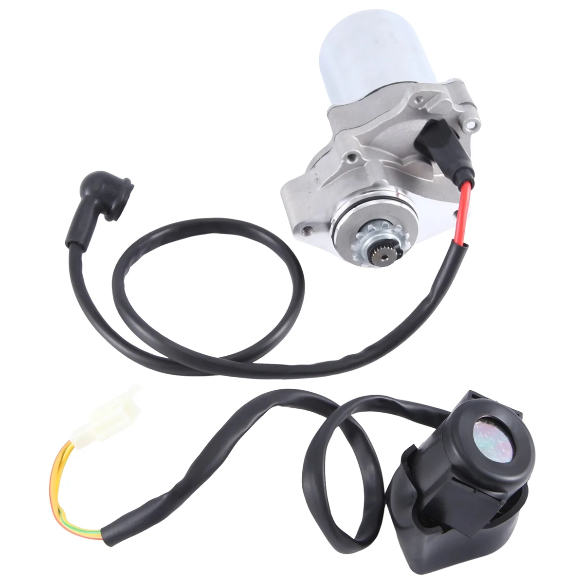 

Starter Motor & Solenoid Relay for 50Cc 70 Cc 90Cc 100Cc 110Cc 125Cc ATV Dirt Bikes Go Karts Chinese Pit Bike Quad 4 Wh