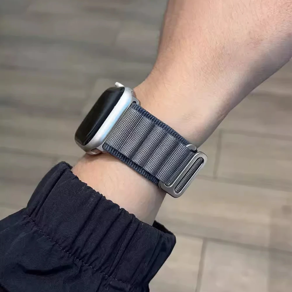 Nylon Alpine Loop Strap for Apple Watch - Durable and Stylish Bracelet Band
