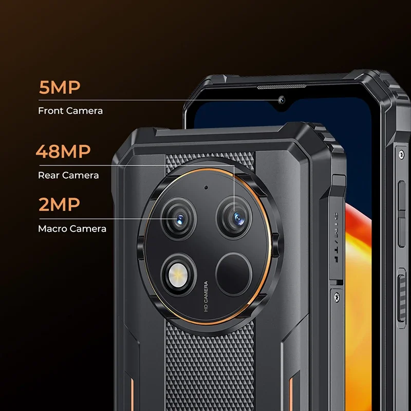 Oukitel G1 Rugged smartphone Global Version 6.52‘' HD+ 10600mAh 6GB+256GB Android14 48MP Camera cellphone NFC 6