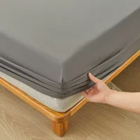 Brushed Mattress Cover Double/Queen Size Solid Color Fitted Sheet For Double Bed Anti-Mite 침대커버 200X220cm 매트리스커버 (No Pillowcase) 3
