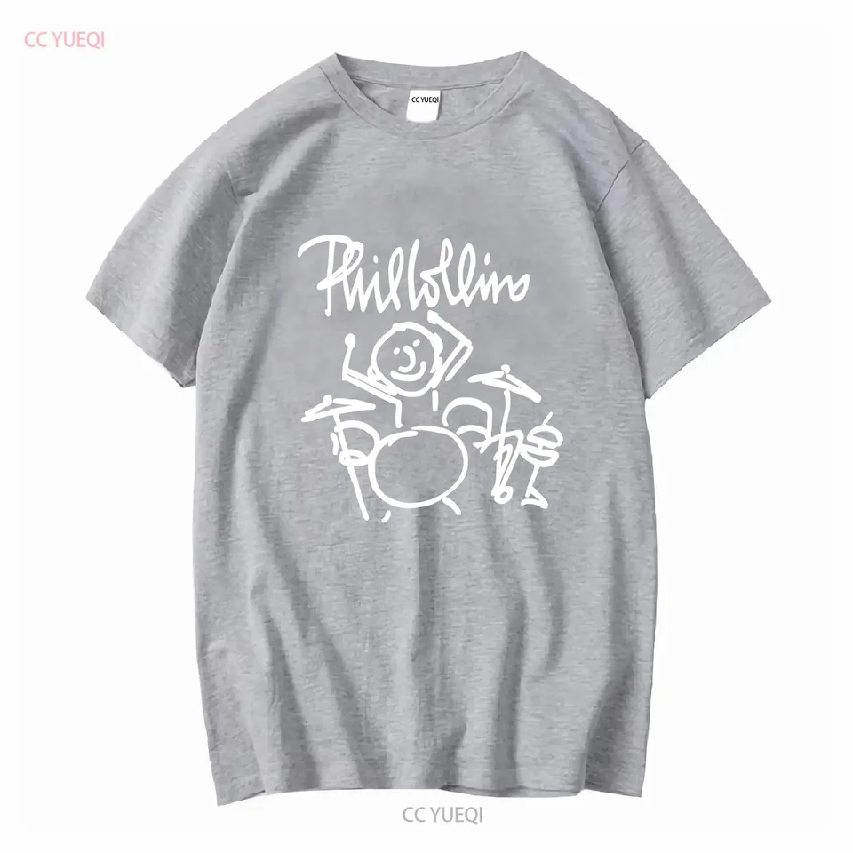 Vintage Phil Collins T Shirt Mens Medium Black 1997 Tour Drums