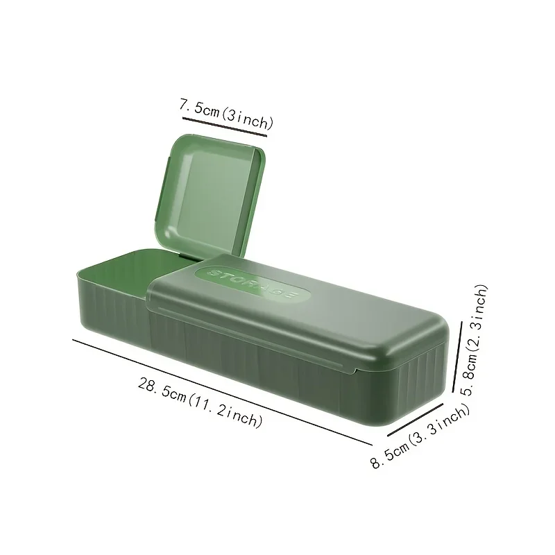 1pc 데이터 케이블 정리 상자 충전 케이블 관리 7 구획 보관 상자 USB 코드 분류기 소형 책상 전자
