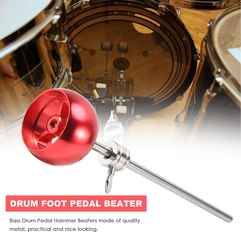 New-Aluminum-Alloy-Bass-Drum-Pedal-Beater-Kick-Drum-Foot-Pedal-Beater ...