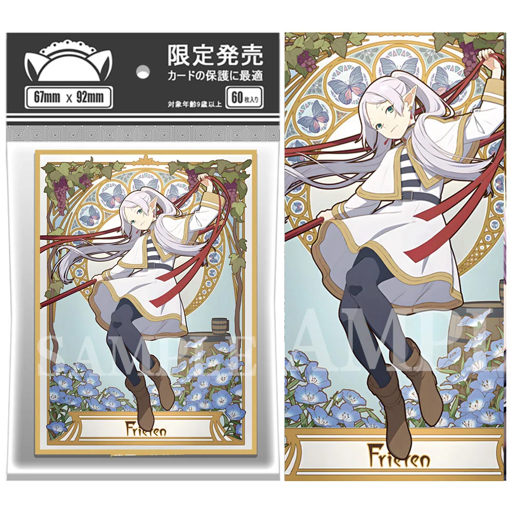 60Pcs 67*92Mm Frieren Anime Cards Sleeves Maniche Per Carte Collezionabili Perfect Fit Mtg/Pkm Card Protector Per Carte Ptcg