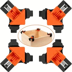 Pair of Quick-Adjust 90° Corner Clamps for Woodworking, Cabinets, and Photo Framing