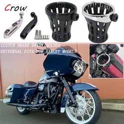 Motorcycle Handlebar Cup Holder Drink Holder Perch Mount For Harley 1996-up Dyna Softail Electra Glide Road Glide Electra Glide