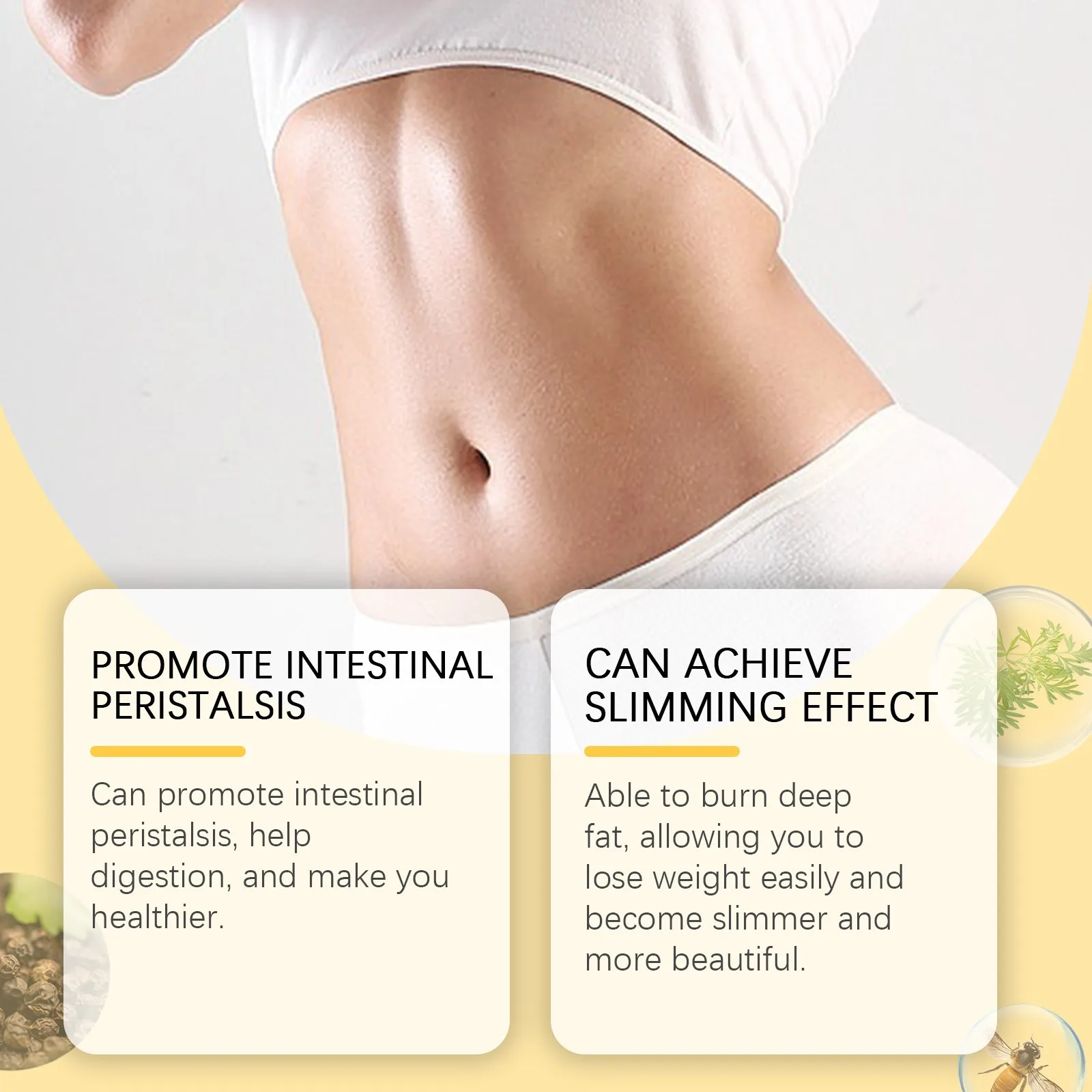 Bee Intestinal Navel Drops 30ml slimming navel sticker For Navel Firming And Shaping