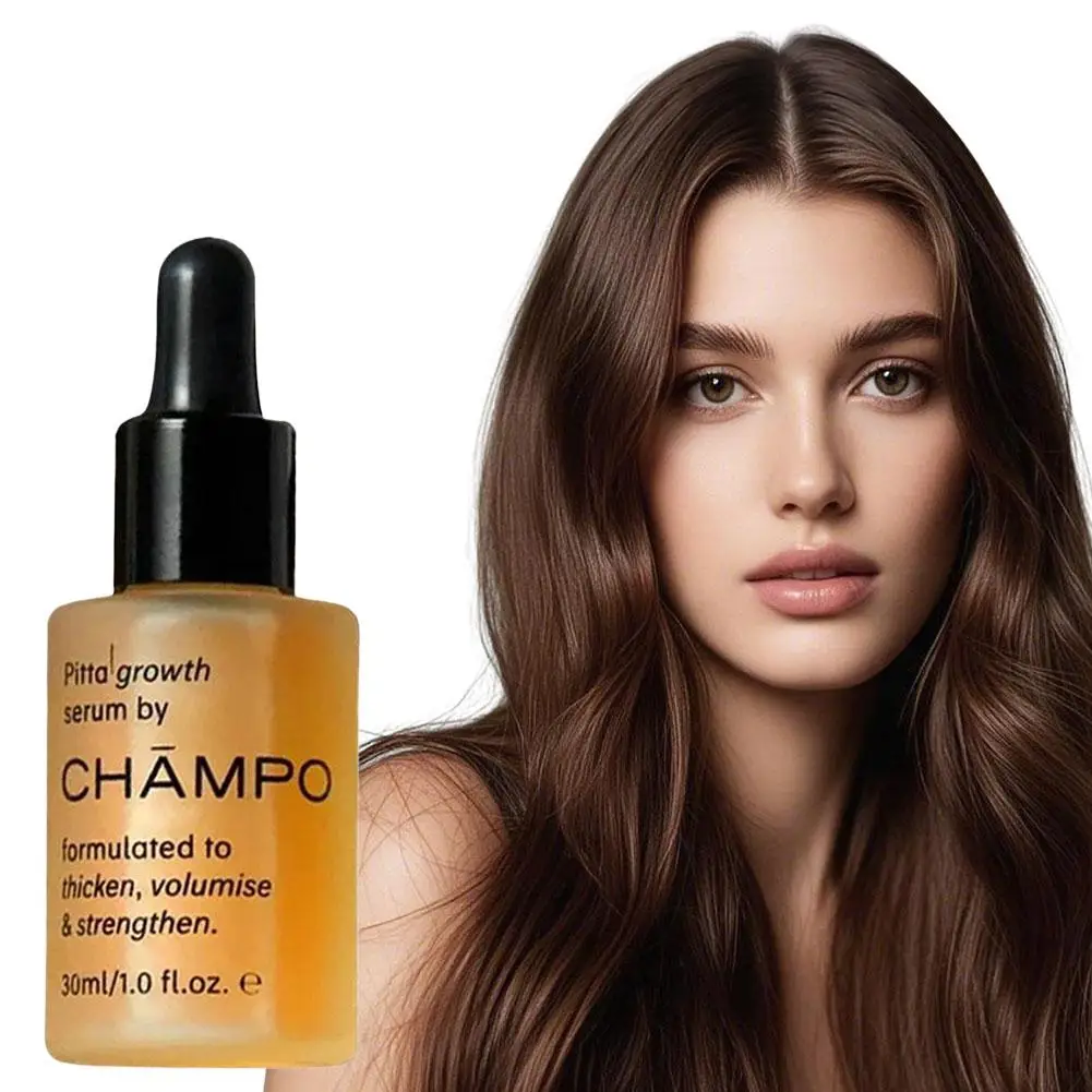 CHĂMPO Siero per la crescita e l'infoltimento dei capelli, Essenza volumizzante e rinforzante anticaduta, Nutriente in profondità, Idratante e Lisciante - immagine 4