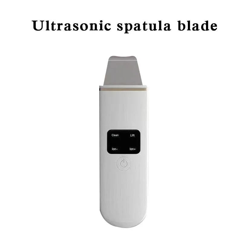 

Ultrasonic Facial Cleaner Blackhead Remover Pore Cleaner Skin Scrubber Face Massager Sonic Peeling Cavitation Ion Shovel Spatula