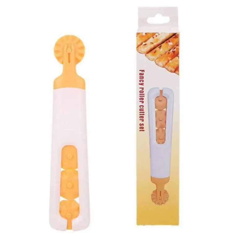 Multifunctional Roller Cutter Multi-purpose Pizza Cake Dough Slicing Tool Baking Kitchen Accessories Plastic Blade Wheel