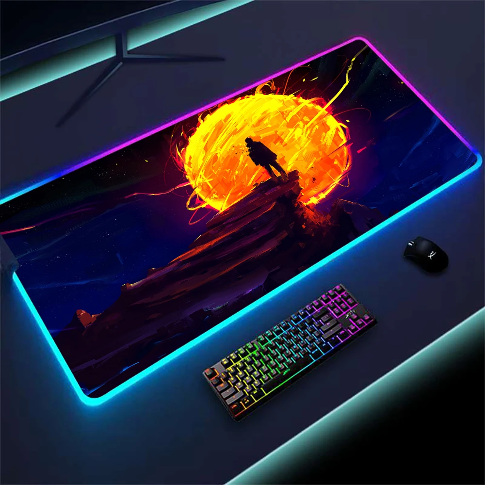 

Rgb Anime Mouse Mats Light Gamer Xxl Led Carpet 120x60 Mausepad 100x50 Omputer Accessories 90x40 Gaming Extra Large Backlit Mat