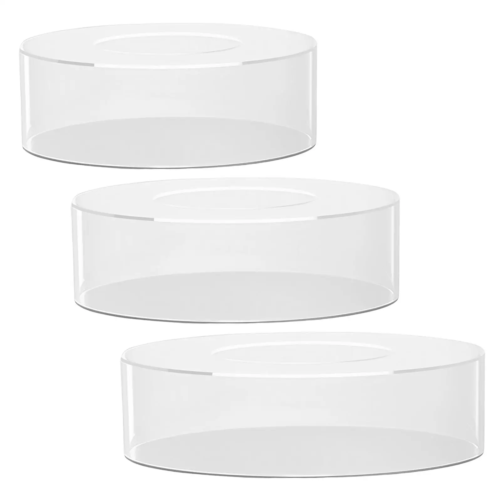 Clear Acrylic Cake Stand, Decorative Acrylic Cake Riser Tier for Display Food, Decorative Centerpiece, Birthday Party