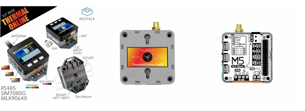 Official IoT Base CAT-M Kit (SIM7080G) with Thermal Camera (MLX90640)