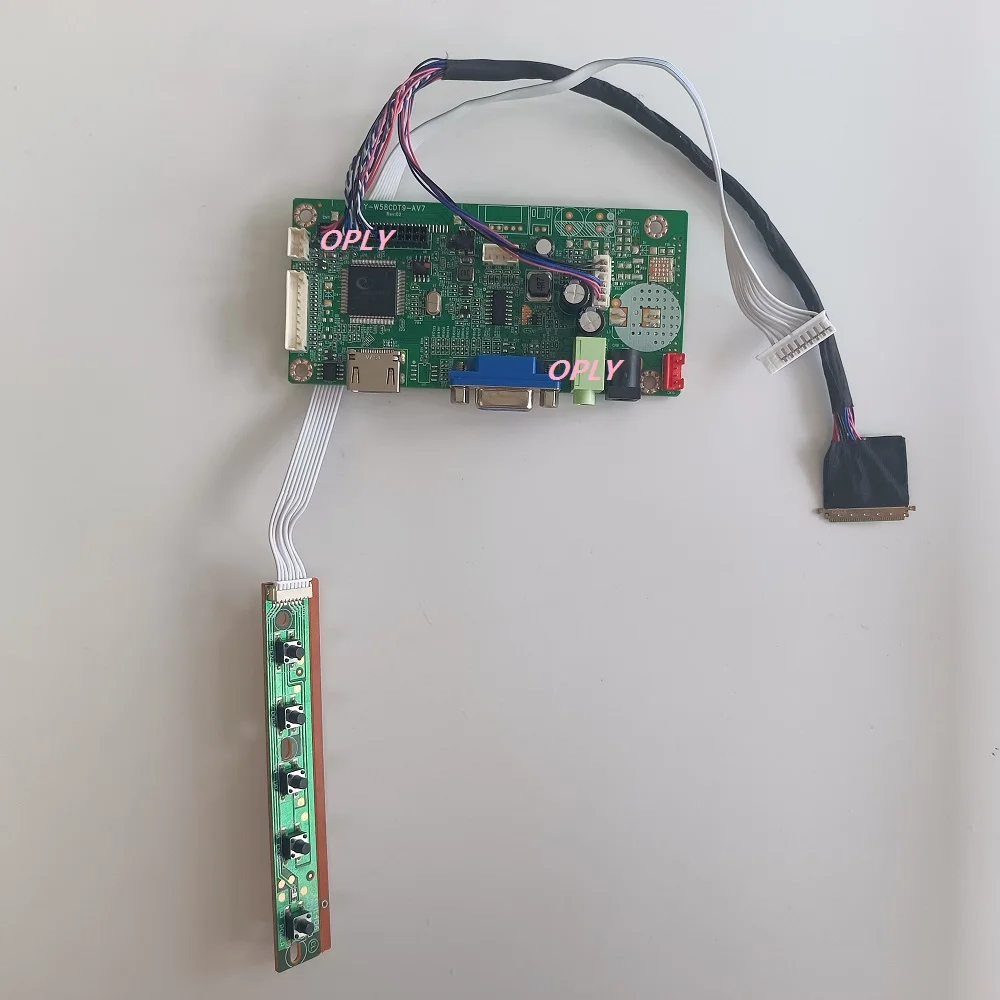 

58C плата контроллера HDMI-совместима с VGA для фотографий, фотография 1366x768, ЖК-панель