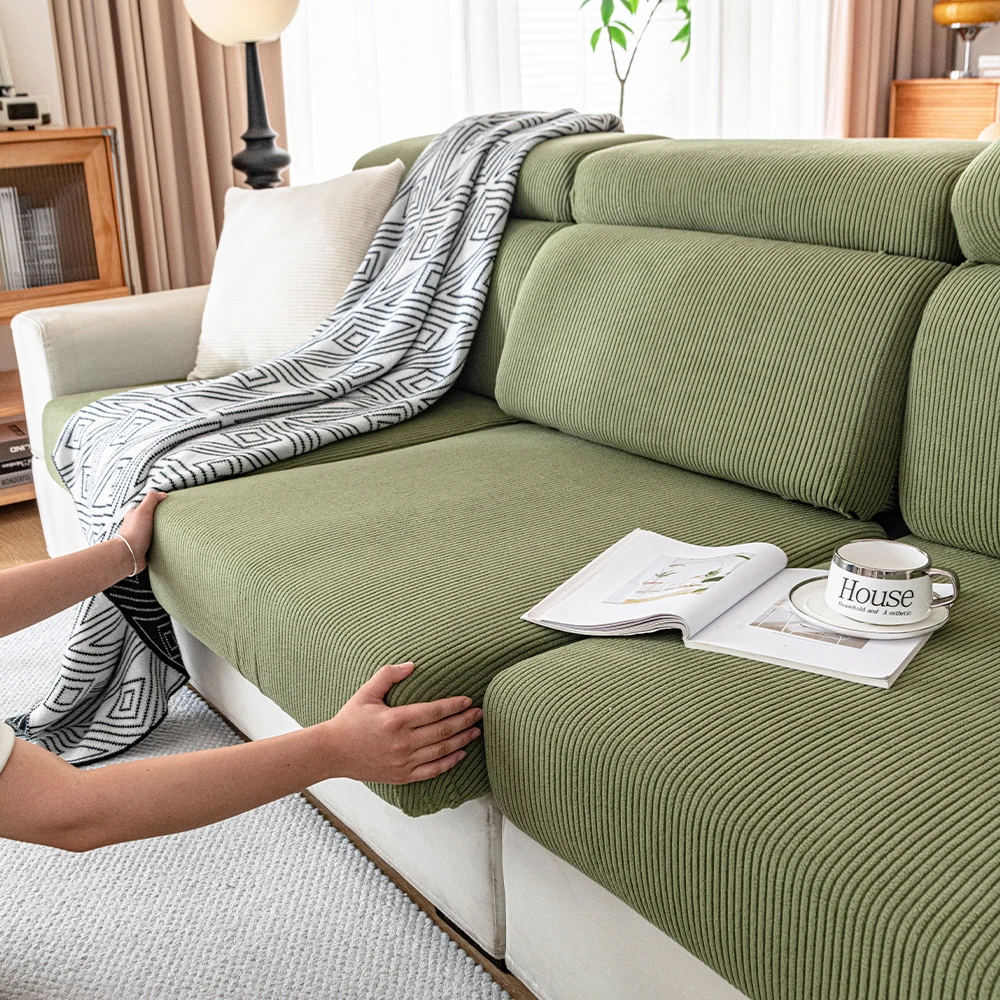 Jacquard Sofa Seat Cushion Cover 5