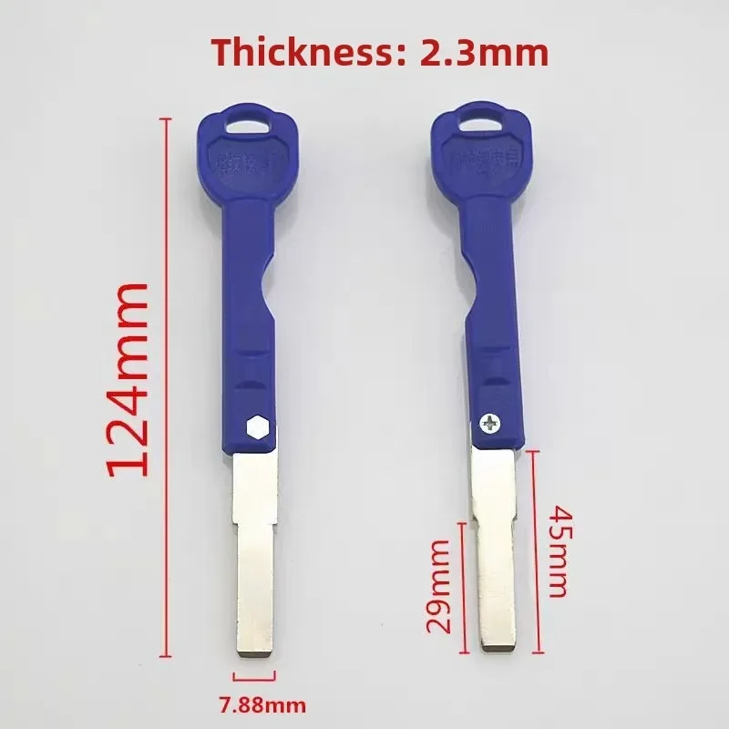 5PC folding fingerprint lock dedicated anti-theft door blade multi track folding key embryo,lock key blanks