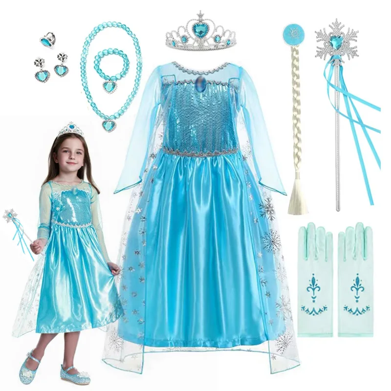 VestidodeprincesaElsaparaniñas,disfrazdeReinadelanievedemangalargaparacumpleaños,disfrazdefiestadeCarnavalelegante2025-AliExpress1501