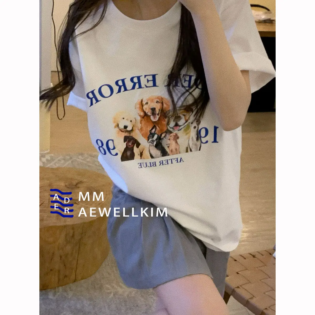 Ader Error T Shirt Men Women 2022 Summer Stone Funny Korean Fashion Short  Sleeve Casual Cotton Off Tops Tees White Y2k Pullovers