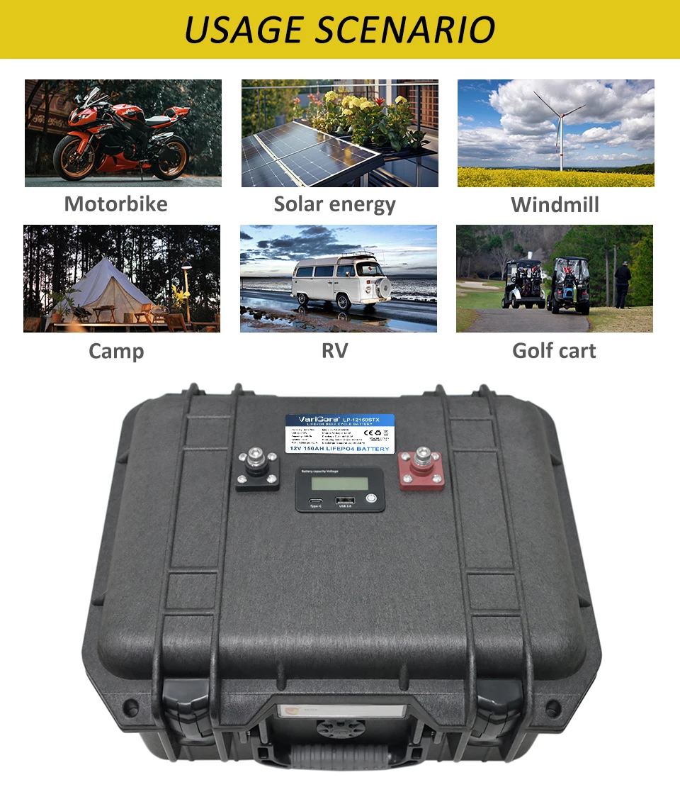 12v/12.8V 150Ah 100Ah LiFePO4 Battery 4s Multifunctional Portable suitcase Batte