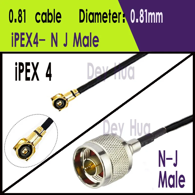 Рисунок 3 - IPEX1 IPEX4 к NJ Male RF коаксиальный RG178 1