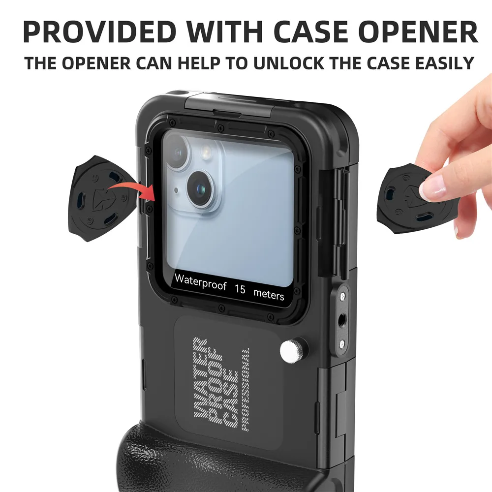 ShellBox Box For iPhone 16 Pro Max 16E 15 14 13 12 Waterproof Case IP68 Standard Professional Diving Photography Phone Cases
