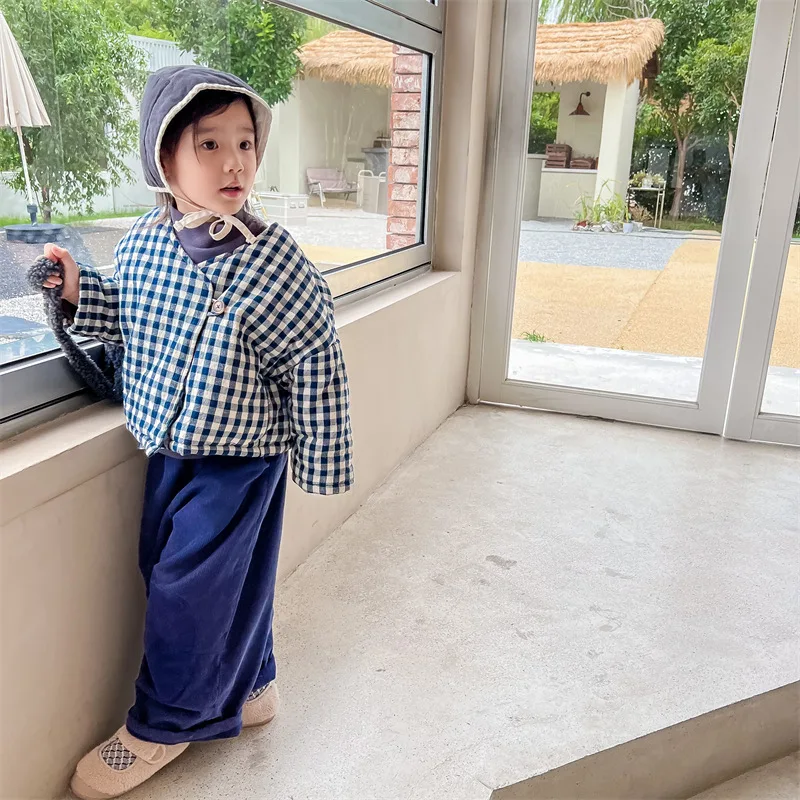 Autumn and Winter Clothing Korean Velvet Thickened Cotton-padded Clothing Girls' Winter Jacket Cotton