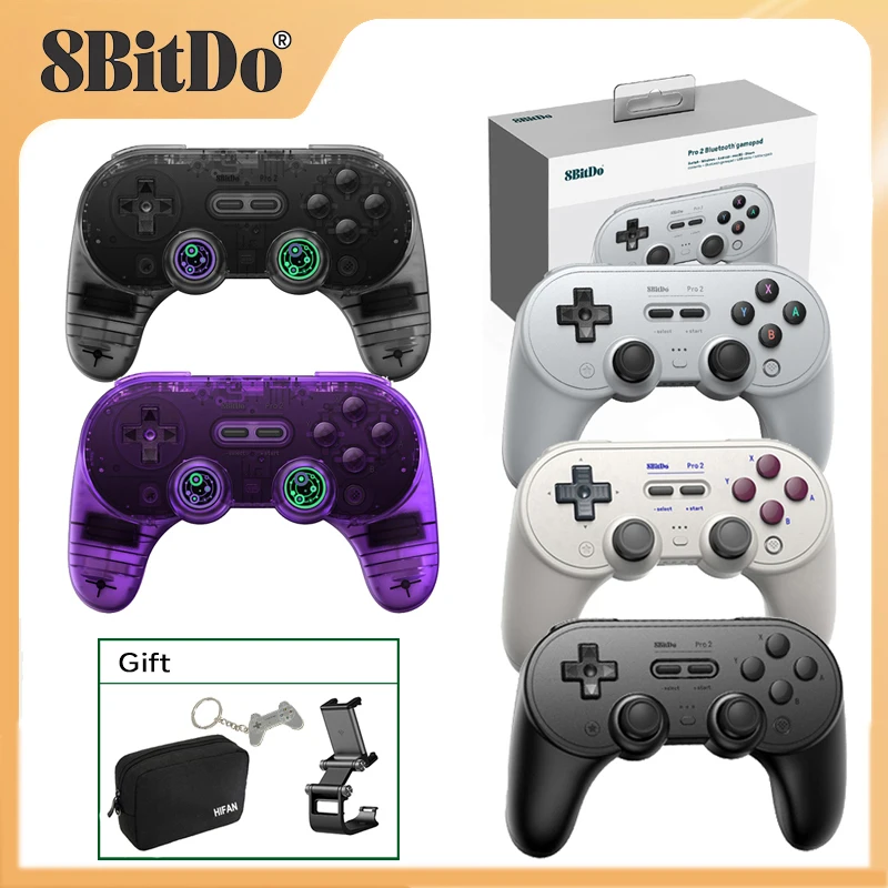 8Bitdo Pro 2 Bluetooth Gamepad Control Per Switch Pc Macos Android Steam Per Raspberry Pi Per Controller Di Gioco Nintendo Switch